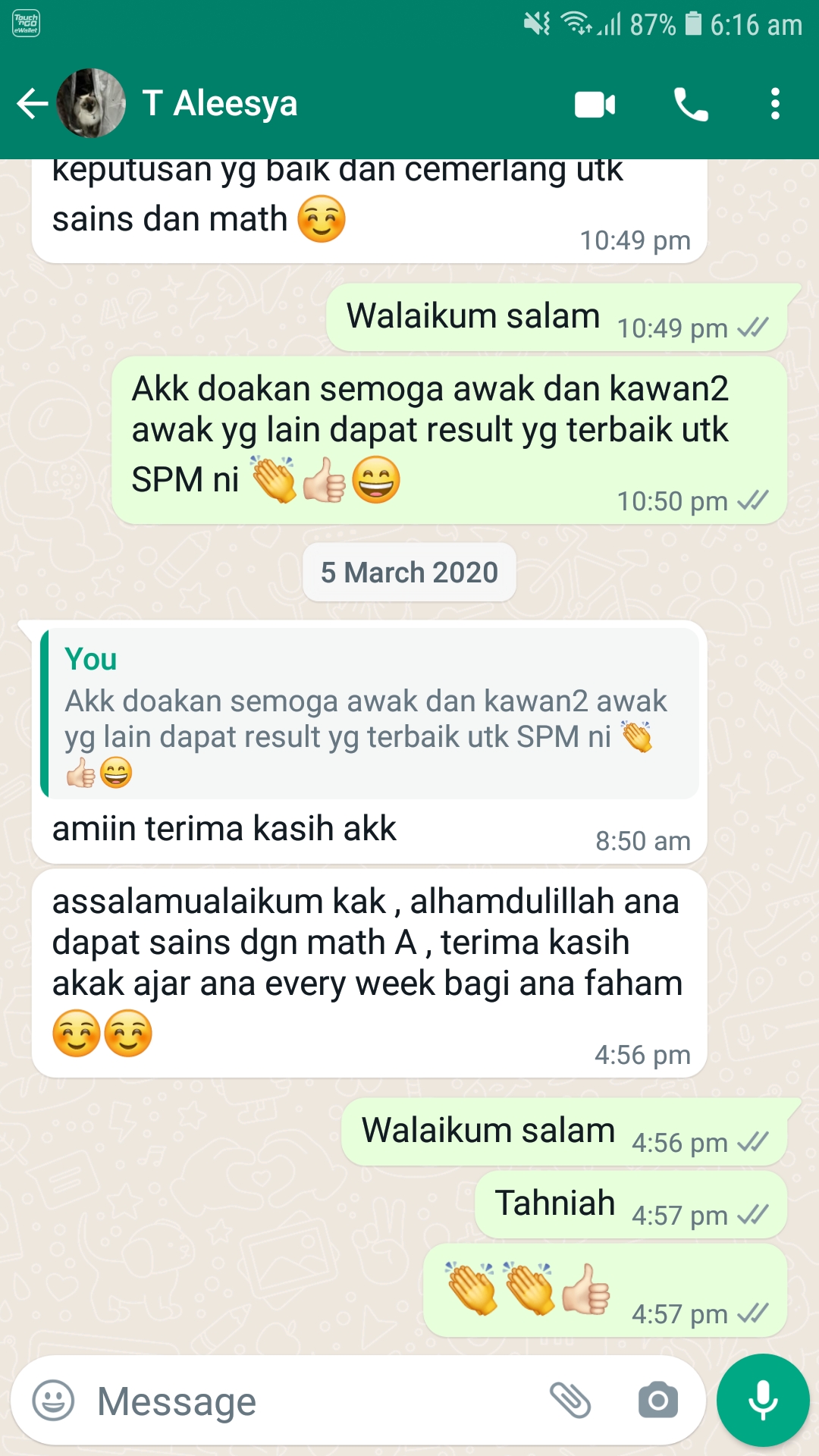 testimonial