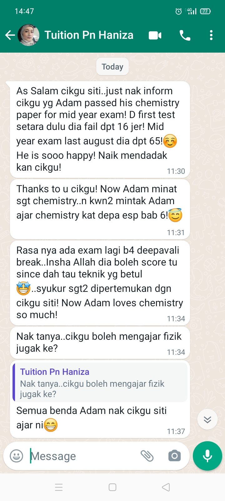 testimonial