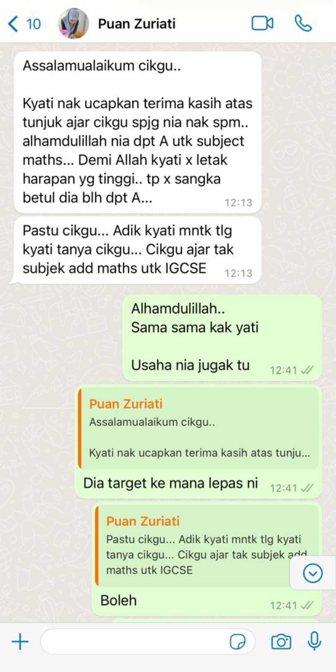 testimonial